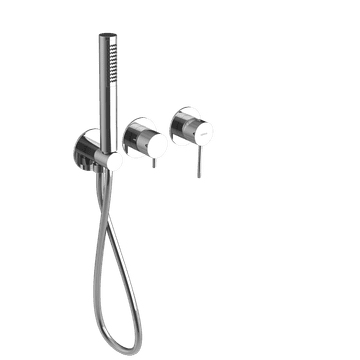 SAPHO ULTRAMIX Kromirana Vgrajena Tuš/Ban Kopalniška Pipa z Ročno Prho, 2 Izhoda