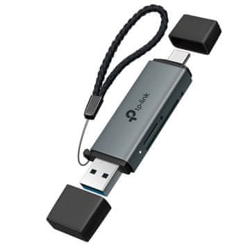 TP-Link UA430D SD/microSD čitalec kartic, 2v1, USB 3.0/USB-C (UA430D)