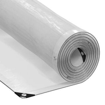 Vidaxl Tarpaulin s očesi Transparentno 5 x 5 m Polietilen