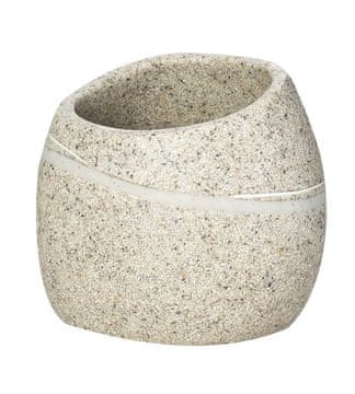 Ridder RIDDER LITTLE ROCK Samostoječe Držalo za Kozarce/Zobno Ščetko, Poliresin, Siva