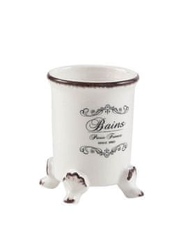 Gedy AMELIE Retro Keramična Mila Posodica 135x80x58 mm, Bela