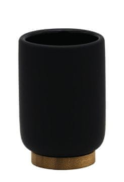 Ridder Elegantni Držalo za Kozarec/Zobno Ščetko FANCY - Črna/Bambus