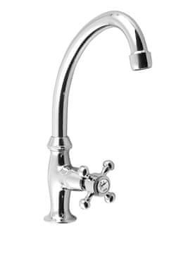 SAPHO Kromiran retro ventil ANTEA za umivalnik, višina 260 mm, elegantna izbira za kopalnico