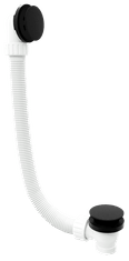 POLYSAN Komplet za kopalne kadi, click-clack, 1200mm, 72mm zátka, črna mat finish