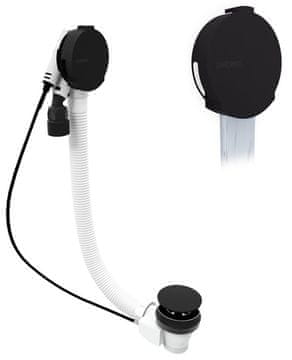 POLYSAN Elegantna Črna Mat Vanova Napolnilna Komplet 72mm Z Garanicijo 5 let