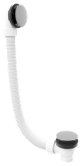 POLYSAN Klik-klak Vanová Sedežna Podpora, Prilagodljiva Višina, Kromirana, 1200mm, 72mm