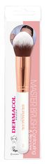 Dermacol Kozmetični čopič za puder in konturo z ohišjem iz rožnatega zlata D53