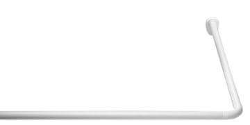 Ridder Univerzalna kotna tuš palica bele barve, prilagodljiva dolžina, aluminij, premer 25 mm
