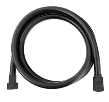 SAPHO Matirana črna plastična prha cev, dolžina 150cm