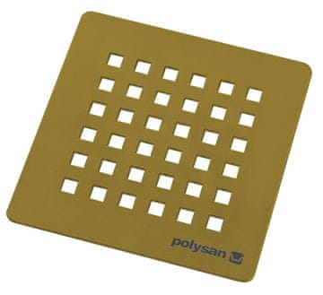 POLYSAN FLEXIA Mat Zlato Kvadratna Sifonska Pokrovka iz Nerjavečega Jekla