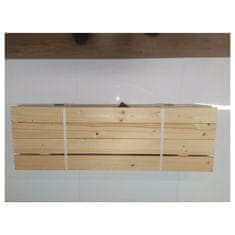 ABC CONNECT Leseno otroško peskovisko s klopcami 120 cm