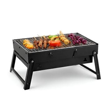 MG BBQ prenosni žar, črn