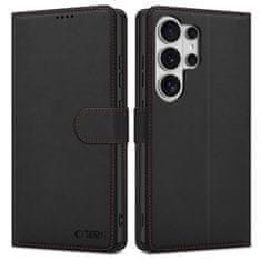 Tech-protect Wallet preklopni etui za Samsung Galaxy S26 Ultra, črn/rdeč