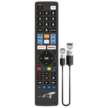 Jollyline programabilni daljinski upravljalnik s USB-C za 4 naprave + kabel