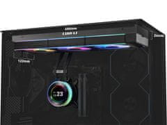 Lian Li HydroShift II LCD-C 360CL komplet za tekočinsko hlajenje, 360mm, črn (GHS2LCD36RB)