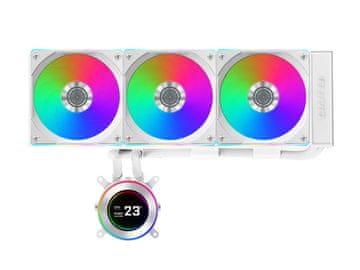 Lian Li HydroShift II LCD-C 360CL komplet za tekočinsko hlajenje, 360mm, beli (GHS2LCD36RW)