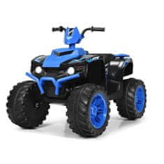 Northix 12V električni otroški štirikolesnik z žarometi, glasbo in hupo – 2,8–5 km/h, za otroke od 3 let – moder