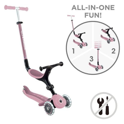 Globber GO UP Active ECO roza