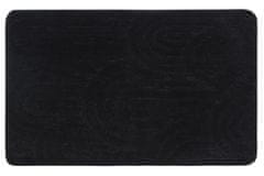 AQUALINE RIST Črna Kopalniška Preproga 50x80cm, 100% Poliester, Proti Zdrsu