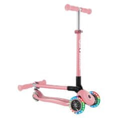 Globber Primo skiro, zložljiv, svetleča kolesa, pastelno roza (432-211-3)