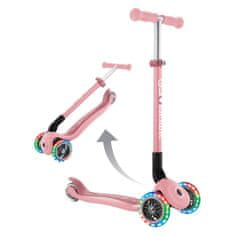 Globber Primo skiro, zložljiv, svetleča kolesa, pastelno roza (432-211-3)