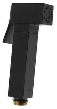 SAPHO Črna kvadratna keramična pršna baterija TRIBECA, 24,6 cm