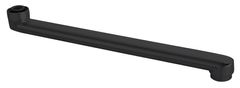 AQUALINE AQUALINE Ploščato Izlivno Rameno za Pipo, Mat Črna, Dolžina 320mm