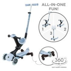 GO UP Deluxe LIGHTS ECOLOGIC 360° skiro, zložljiv, svetleča kolesa, moder (697-501)