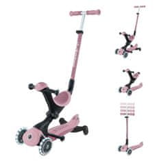 GO UP Deluxe LIGHTS ECOLOGIC 360° skiro, zložljiv, svetleča kolesa, roza (697-510)