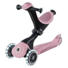 GO UP Deluxe LIGHTS ECOLOGIC 360° skiro, zložljiv, svetleča kolesa, roza (697-510)