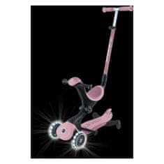 GO UP Deluxe LIGHTS ECOLOGIC 360° skiro, zložljiv, svetleča kolesa, roza (697-510)