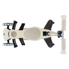 Globber GO UP Deluxe LIGHTS ECOLOGIC 360° skiro, zložljiv, svetleča kolesa, bež (697-566)