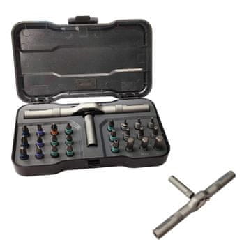 Vixson 24-v-1 magnetni komplet izvijačev s T-ročajem in S2 jeklom | MAGNESCREW