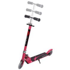 Northix Zložljiv otroški skiro do 70 kg, nastavljiva višina, utripajoča kolesa - roza