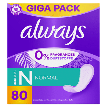 Always Daily Fresh Normal damski vložki, 80 kosov