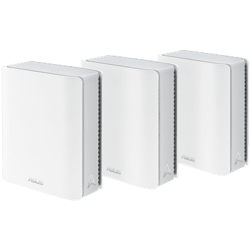 ASUS ZenWiFi BT8 (3 enote) pametni AiMesh sistem, BE14000, Tri-band, WiFi 7 (802.11be), 6 GHz WiFi, dva 2.5G porta, napredna omrežna varnost, starševski nadzor