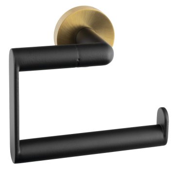 SAPHO LARISSA Elegantno Držalo za Toaletni Papir, Črno-Zlato Mat