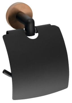 SAPHO LARISSA eleganten nosilec toaletnega papirja, črno-medena kombinacija