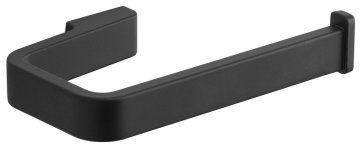 Gedy SAMOA Črni Mat Držalo za Toaletni Papir - Kvadratna Oblika, 10 Let Garancije