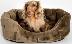 8 robov flanel flis postelja za hišne ljubljenčke svetlo rjava 85 cm