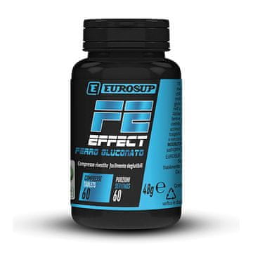 Eurosup Eurosup FE effect, železo v obliki železovega glukonata, 60 kapsul, prehransko dopolnilo