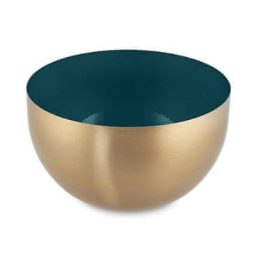 Northix Dvobarvna servirna skleda iz nerjavečega jekla za solate in prigrizke