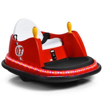 Northix 6V Otroški električni odbijač z lučmi, rdeč, 57x75x42 cm