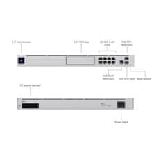 Ubiquiti usmerjevalnik+snemalnik UDM PRO 10-port 1G rack 2xSFP UniFi