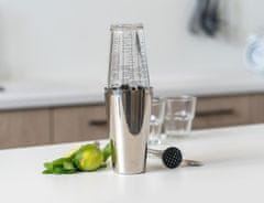 Banquet Šejker 830ml AKCENT iz nerjavečega jekla + steklo 450ml