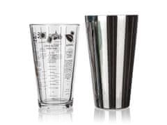 Banquet Šejker 830ml AKCENT iz nerjavečega jekla + steklo 450ml