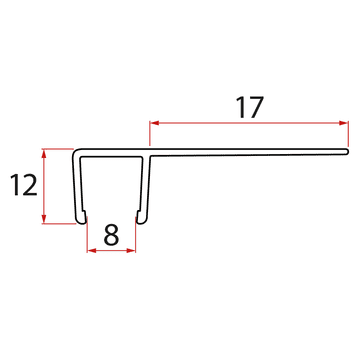 Gelco Set vertikalnih tesnil za steklo 8/8mm, 2000mm, večfunkcijski paket Aqua Stop