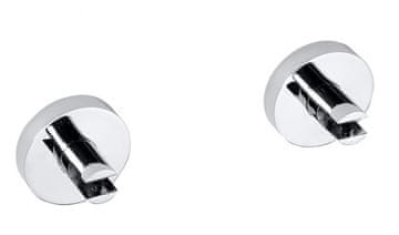 SAPHO Kromirani Samolepilni Držali za Steklene Police 8mm - Serija X-ROUND, SAPHO