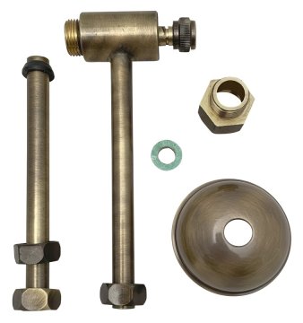 KERASAN Retro Bronasta Priklopna Komplet za WC Školjko Waldorf