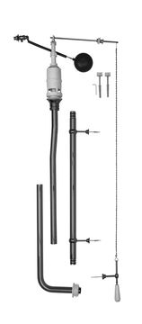 Gsi Eleganten zlati splachovalni mehanizem CLASSIC za kopalnico